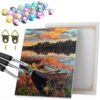 Painting by numbers 40x50 cm on frame Boat
