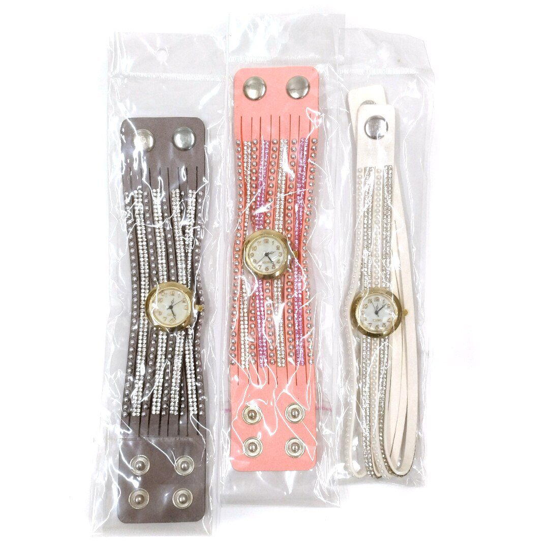 Wristwatch - artificial jewelry MIX designs Grade II