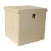 Flax folding storage box beige 34x34x34 cm