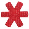 Set of 6 Pan Protectors textile red