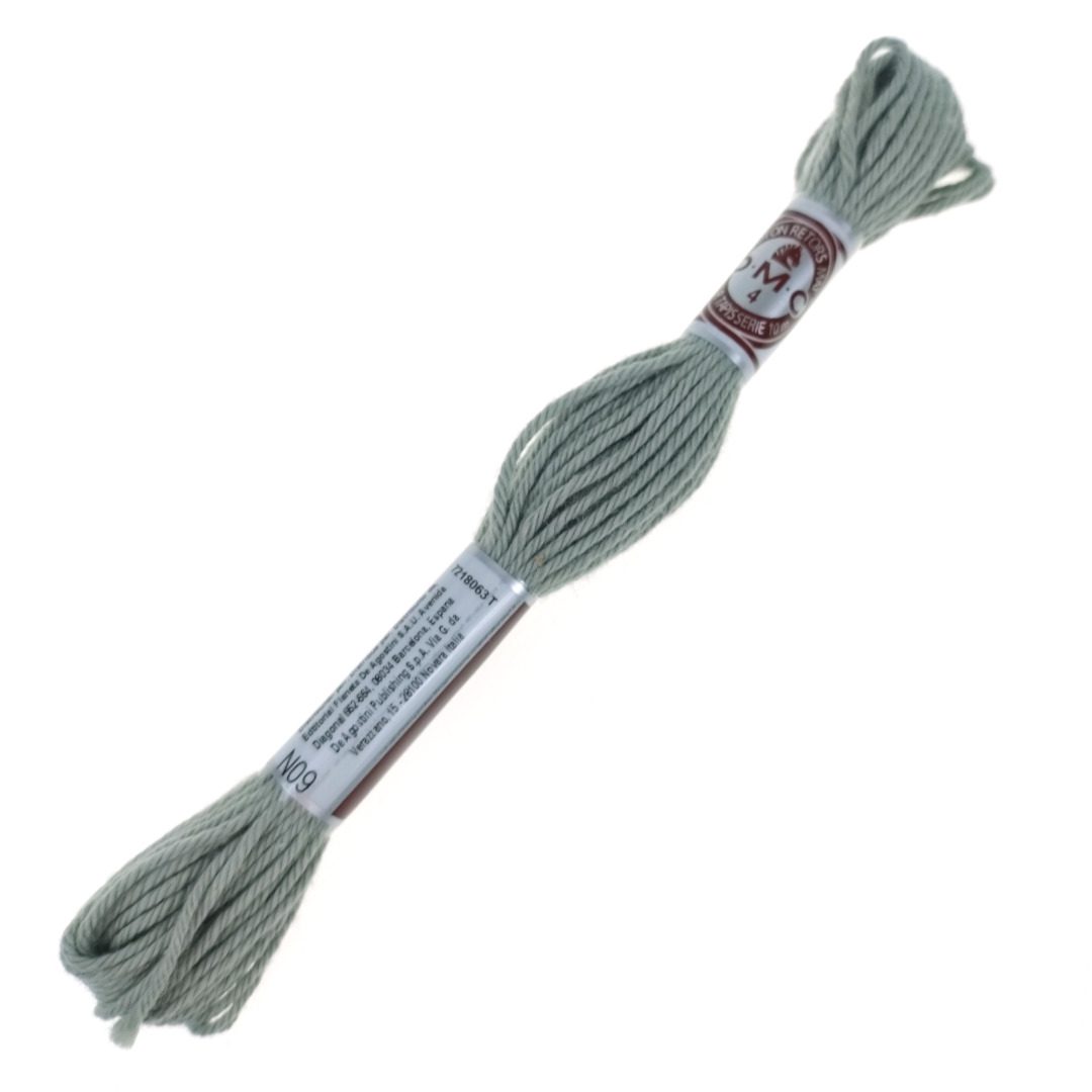DMC cotton yarn Mulina Skein 10 m N09 Gris argent