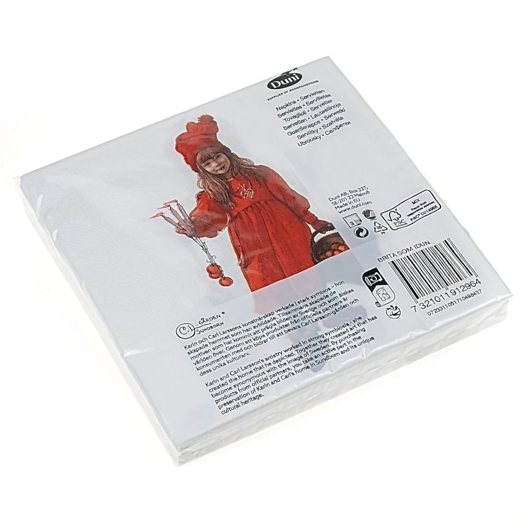 Serwetki 3-Warstwowe 33x33 cm Brita Som Idun 20 szt. - obrazek 2