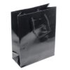 Paper bag 24x18x8 cm black