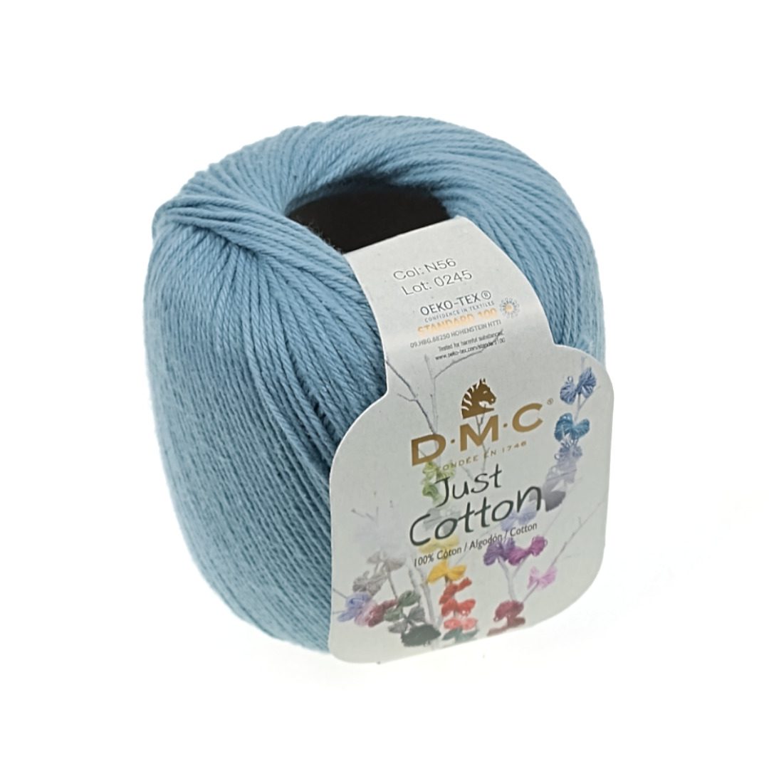 Włóczka bawełniana DMC Mulina Motek ok. 93 m N56 Azur - 30g