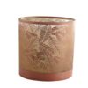Banana leaf glass candle holder No. 3 15x15 cm