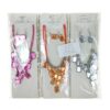 Necklace and earrings set of artificial jewelry MIX patterns and colors