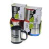 Mug with battery stirrer 400 ml MIX designs