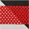 Openwork rubber TUTU red, 7cm, A001 10 m