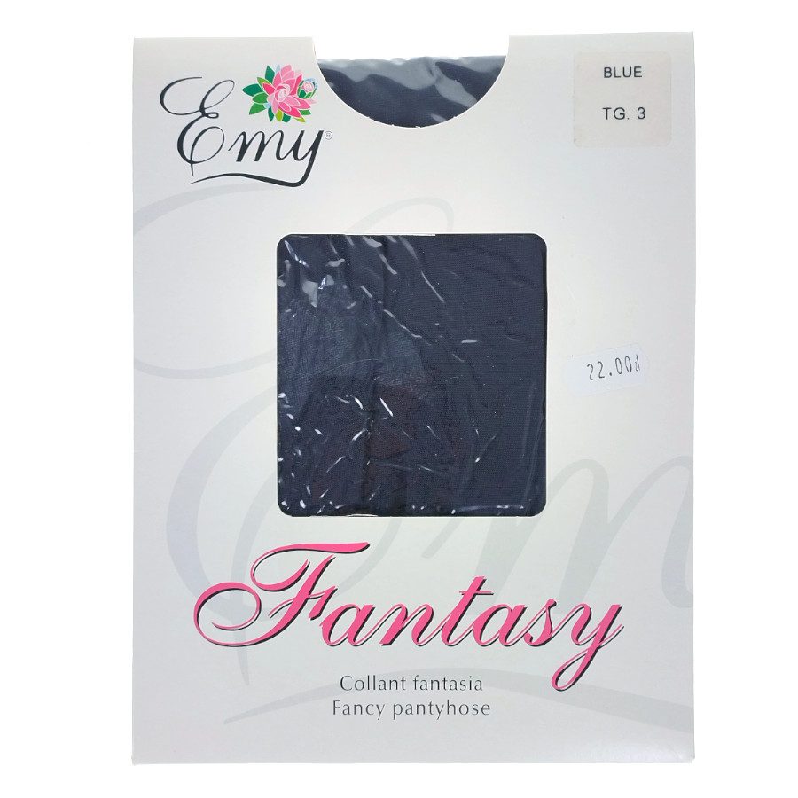 Rajstopy damskie Emy Fantasia Stencil Blue TG3 TG4 MIX