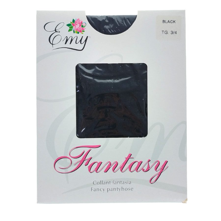 Rajstopy damskie Emy Fantasia Glamour Black TG3/4 MIX