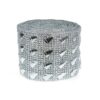 Decorative tape - diamond 12 cm 9,144 m silver - trumpets