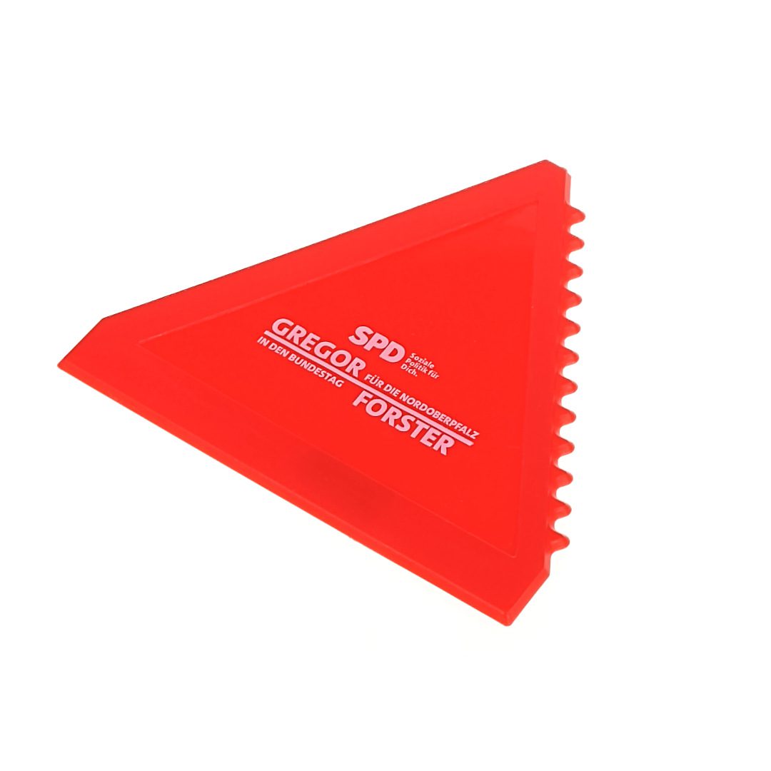 Triangular glass scraper 10 cm