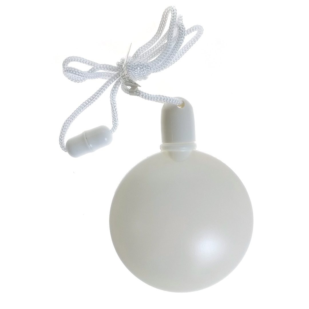 Mini soap bubbles on a string