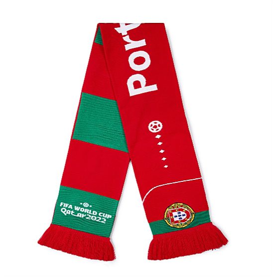 Szalik męski FWC2022 Portugalia, czerwony