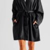 Layos Lyocell bathrobe black L/XL Home&You