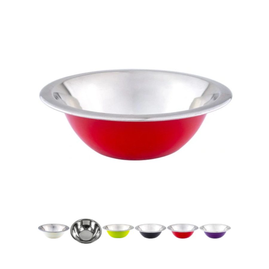 Miska ze stali nierdzewnej 18 cm mix kolorów