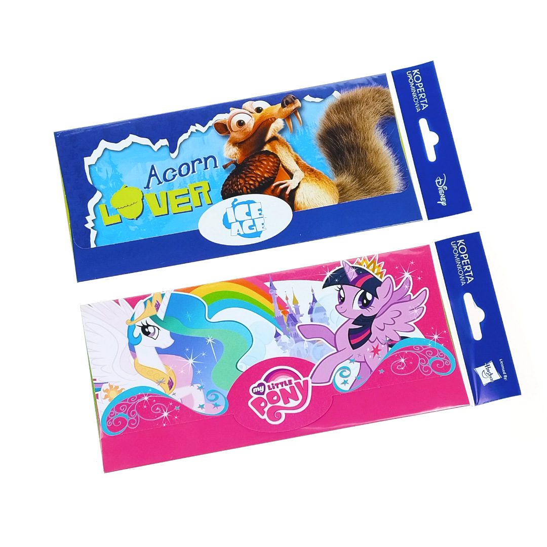 Koperta Upominkowa 22,5x11 cm My Little Pony Hasbro / Epoka Lodowcowa Disney