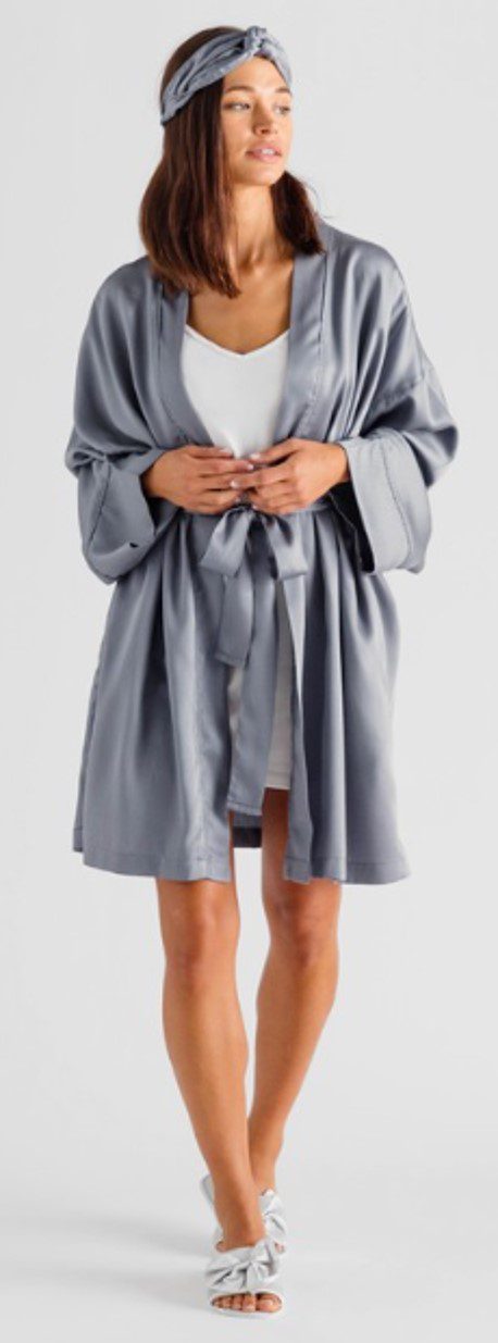 Layos Szlafrok z Lyocellu szary L/XL Home&You