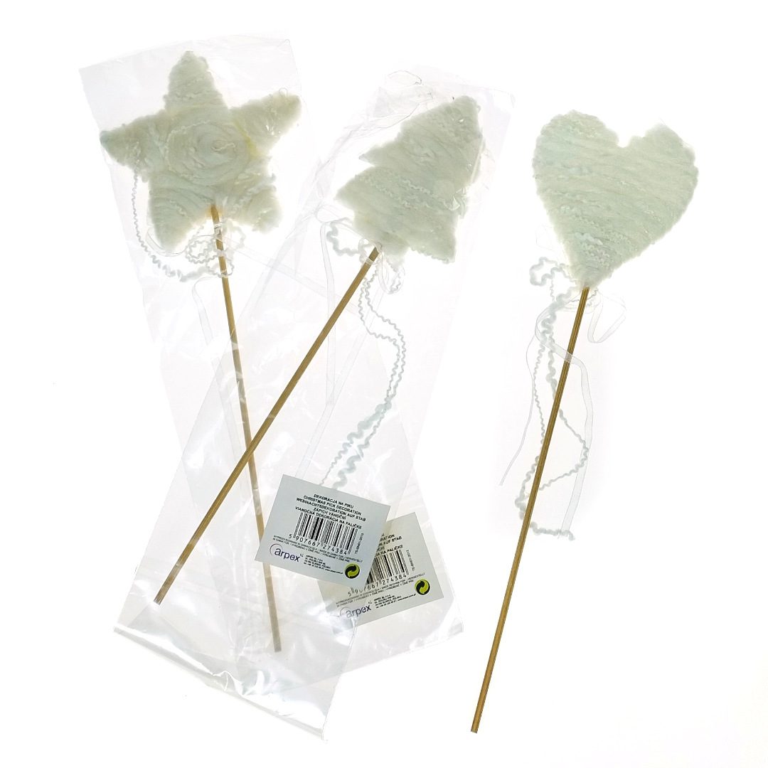 Świąteczna dekoracja na piku ok. 28 cm MIX wzorów