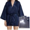 Lyra Satin bathrobe blue L/XL Home&You