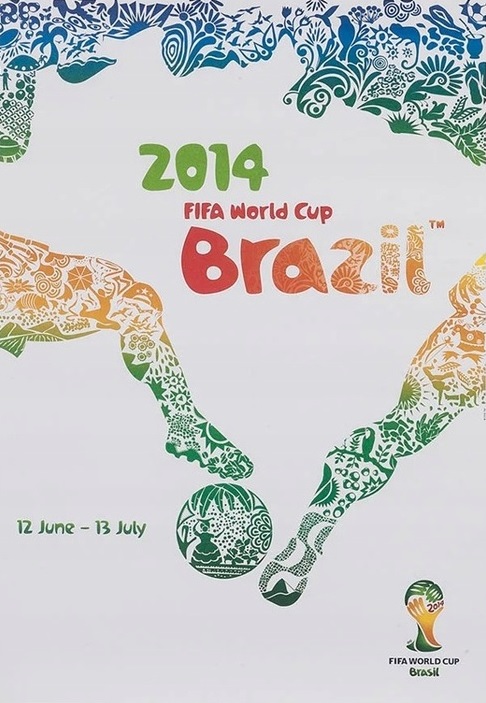 Plakat FIFA World Cup Poster Brazil 2 - BRAZIL 50x40 cm