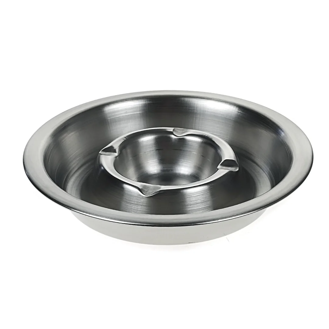 Popielniczka stalowa Vitesse 14 cm stal nierdzewna
