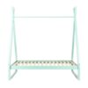 Children's bed white 140x70 blue
