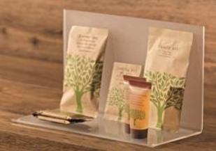 Stojak akrylowy "L" 25x11,5x16 h cm