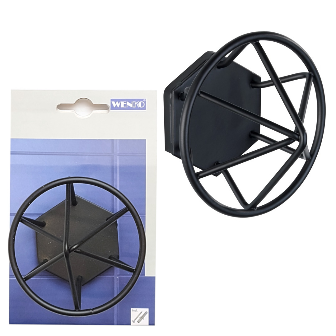 Hak ścienny Menton, czarny mat WENKO