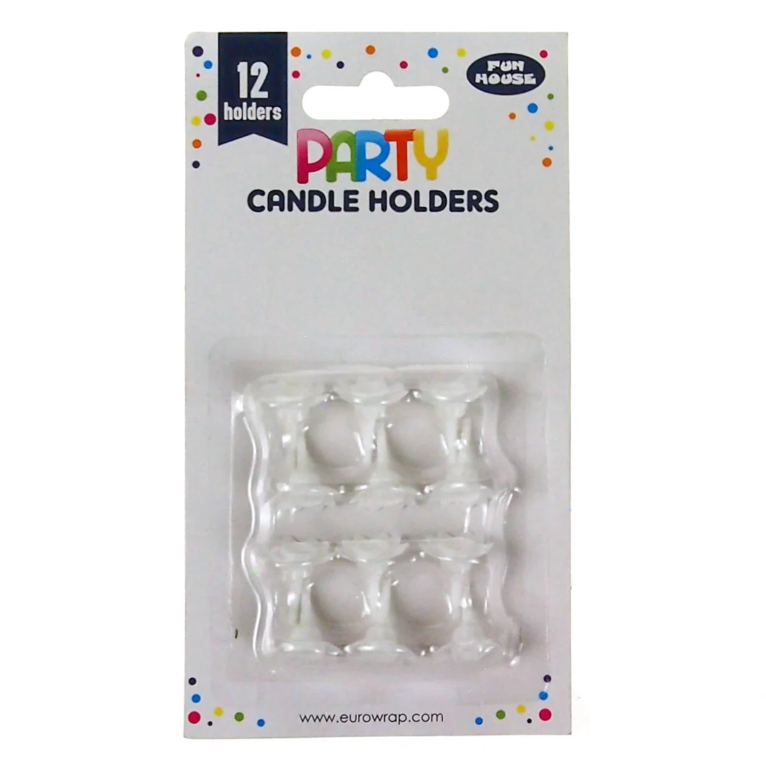 Birthday candle holders 12 pcs.