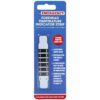 Temperature measuring strip, packaged in a blister pack
