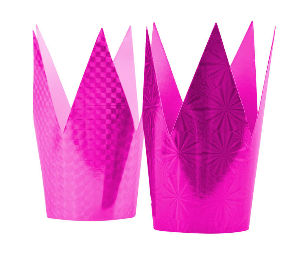 Koronetka księżniczki papierowa różowa