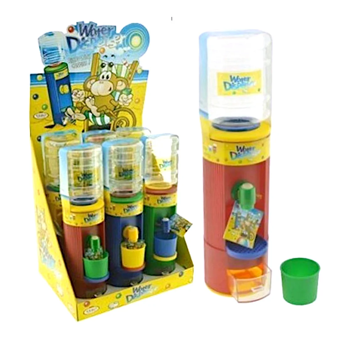 Water dispenser with a container for storing sweets, among other things