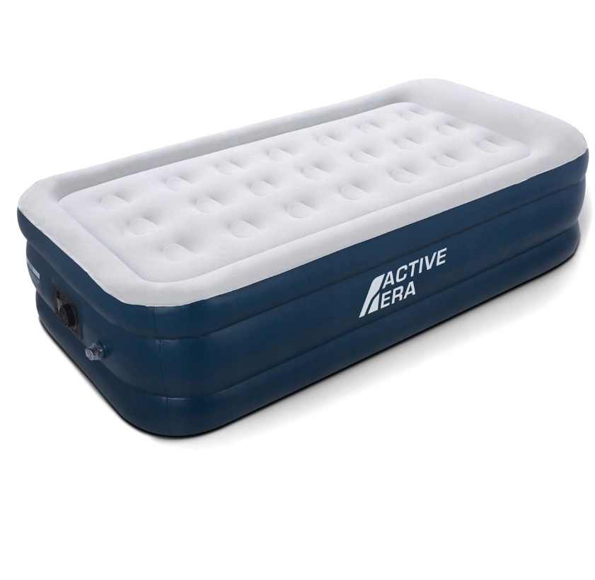 (Amazon B) Active Era Premium Materac dmuchany samopompujący Łóżko Dmuchane Single 187x99x53 cm z Pompką
