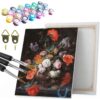 Painting by numbers 40x50 cm on frame Flowers Abraham Hignon