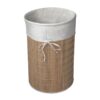 Round bamboo laundry basket 40x61 cm