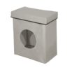 Lily light grey laundry basket 49x30.5x58 cm