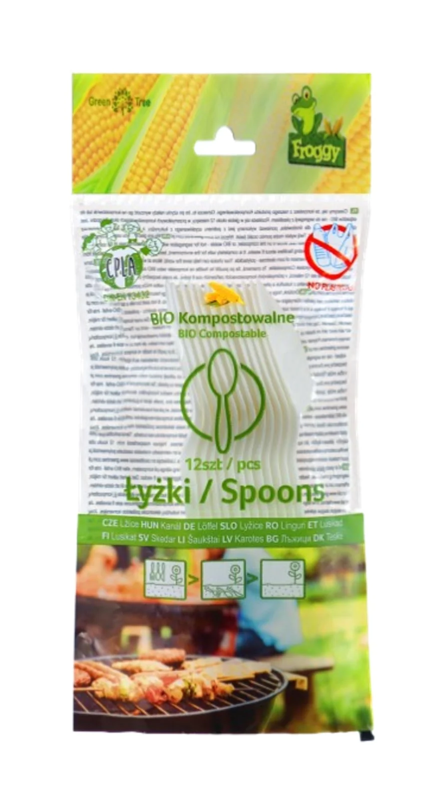 FROGGY Bio Compostable Spoons 12 pcs.