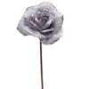 Ornamental Flower Grey Rose Bright Edge 7 cm + Stem