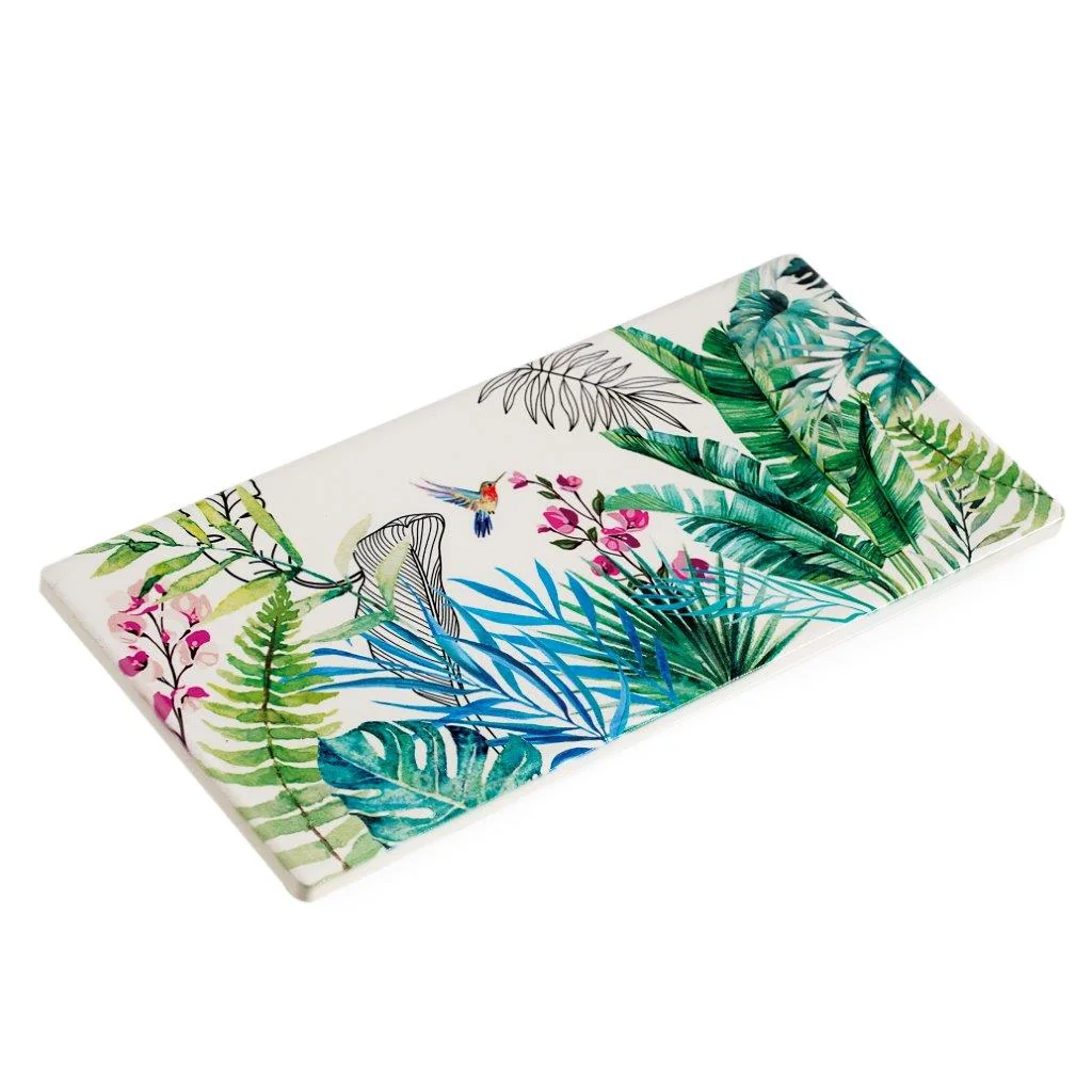 Tropic ceramic tray 22x10 cm