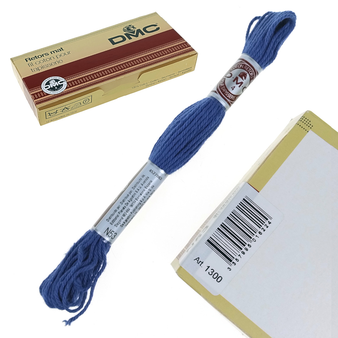 Włóczka bawełniana DMC Mulina Motek 10 m N53 Blue Night