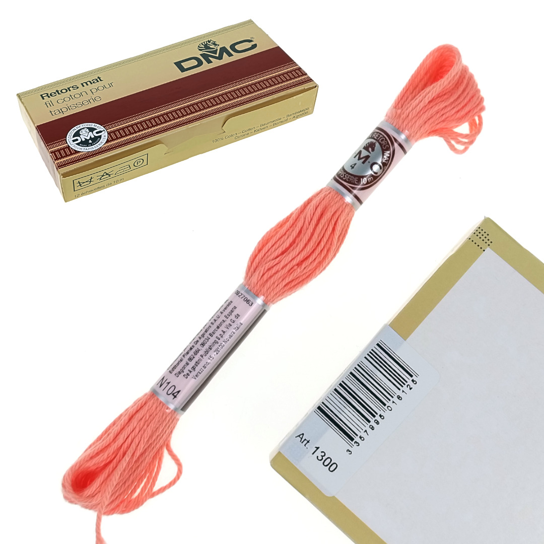 Włóczka bawełniana DMC Mulina Motek 10 m N104 Ixora