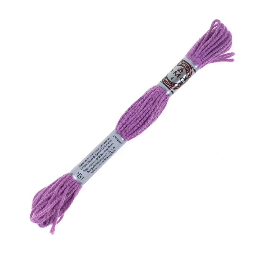 DMC cotton yarn Mulina Skein 10 m N31 Malva