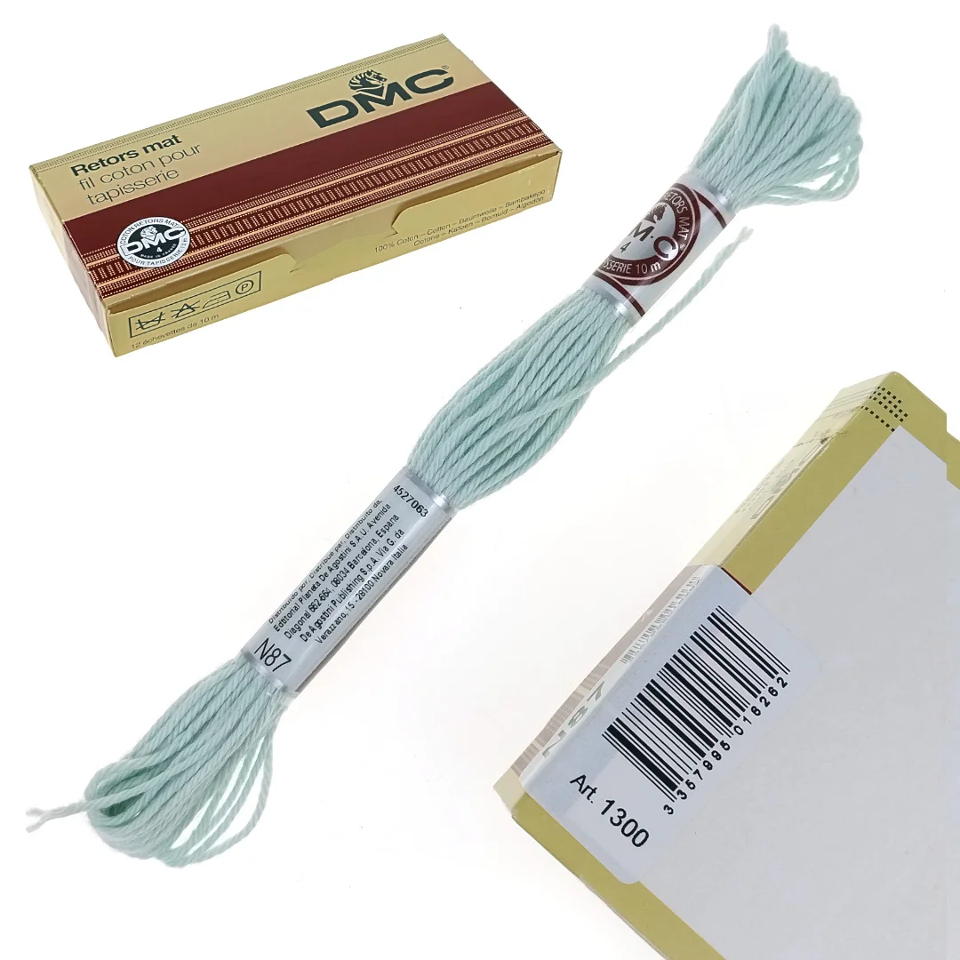 DMC Cotton Skein Mud Skein 10 m Glacier N87 Glacier