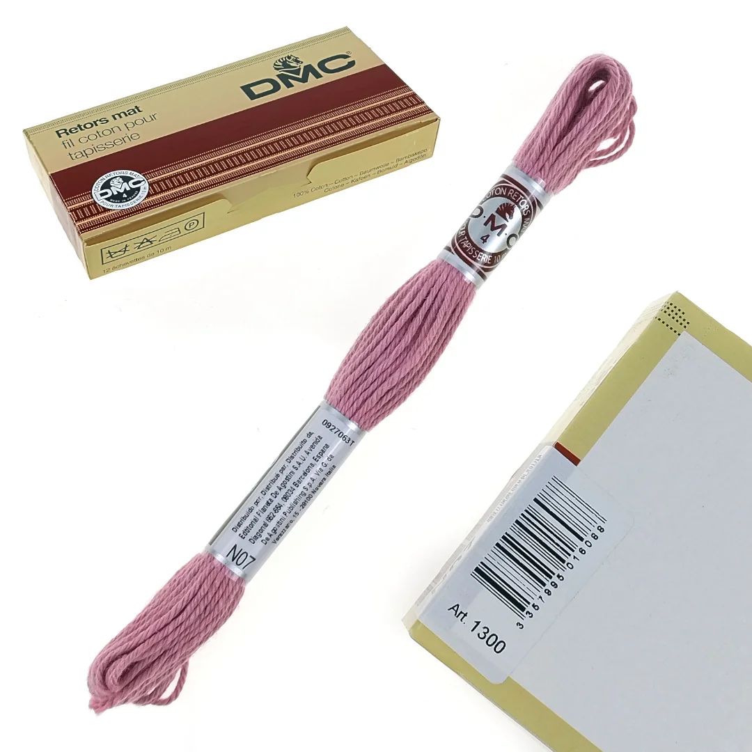 DMC cotton yarn Mulina Skein 10 m N07 Spring Rose