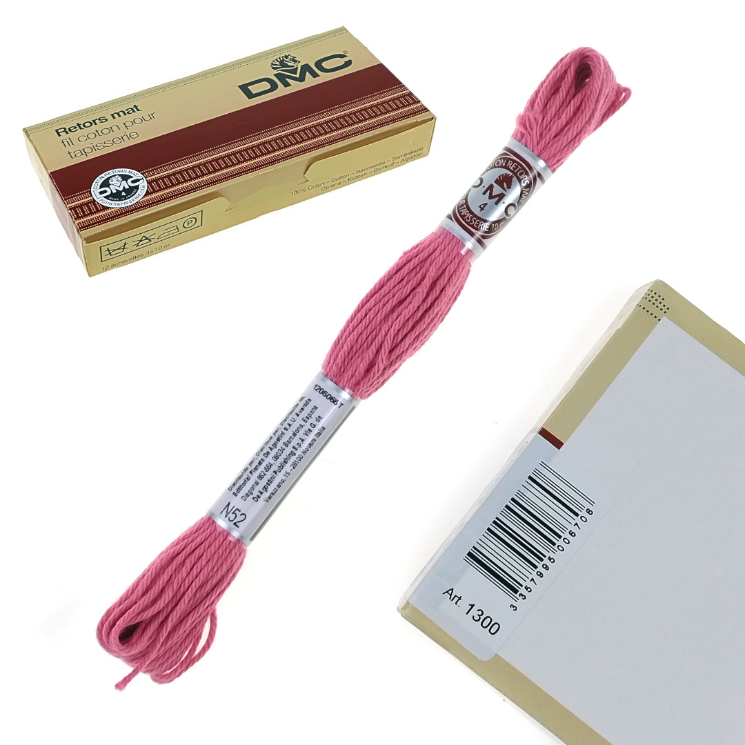 Włóczka bawełniana DMC Mulina Motek 10 m N52 Geranium