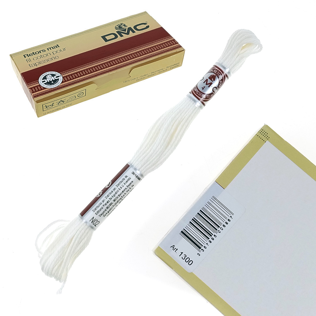 Włóczka bawełniana DMC Mulina Motek 10 m N02 Ivory