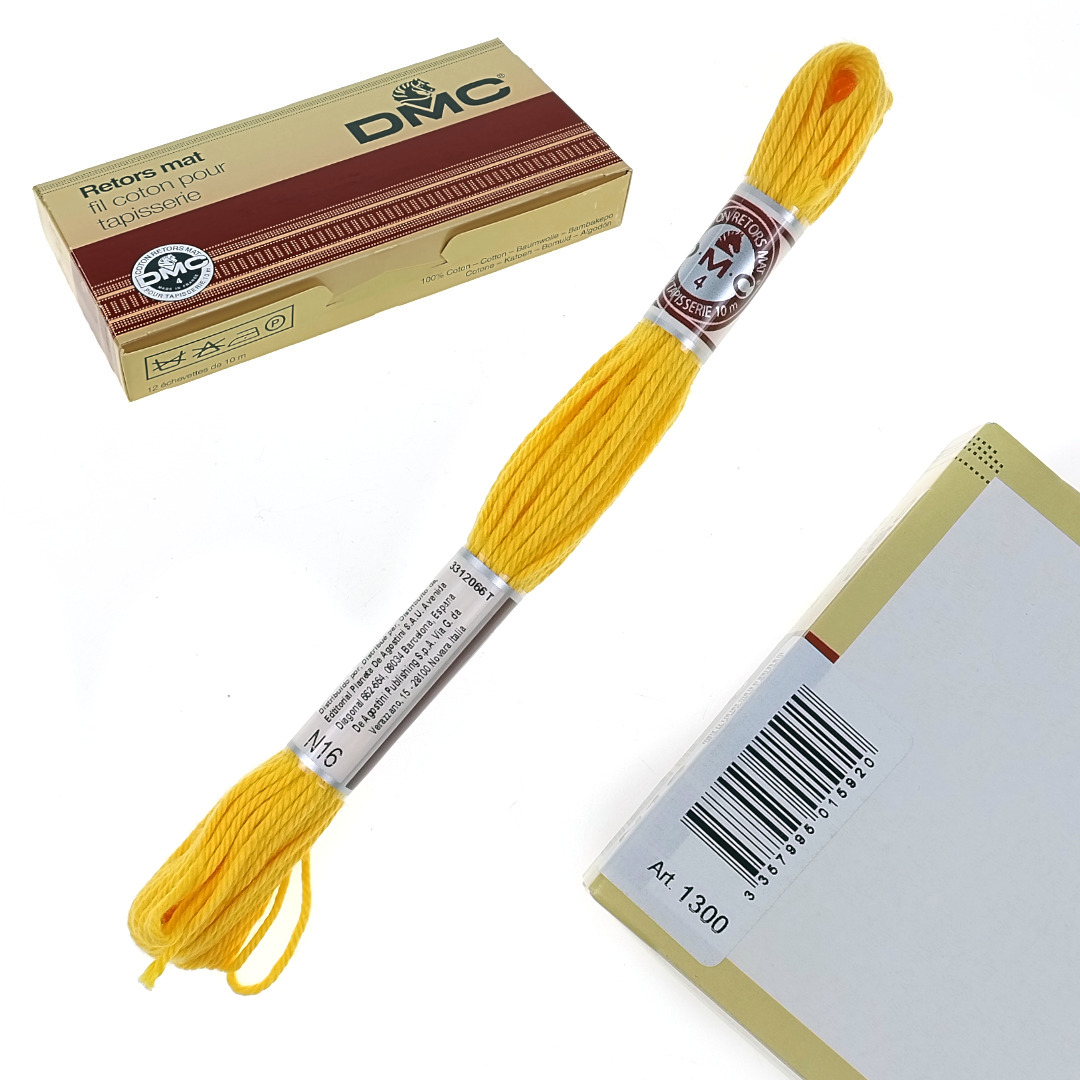 Włóczka bawełniana DMC Mulina Motek 10 m N16 Tournesol