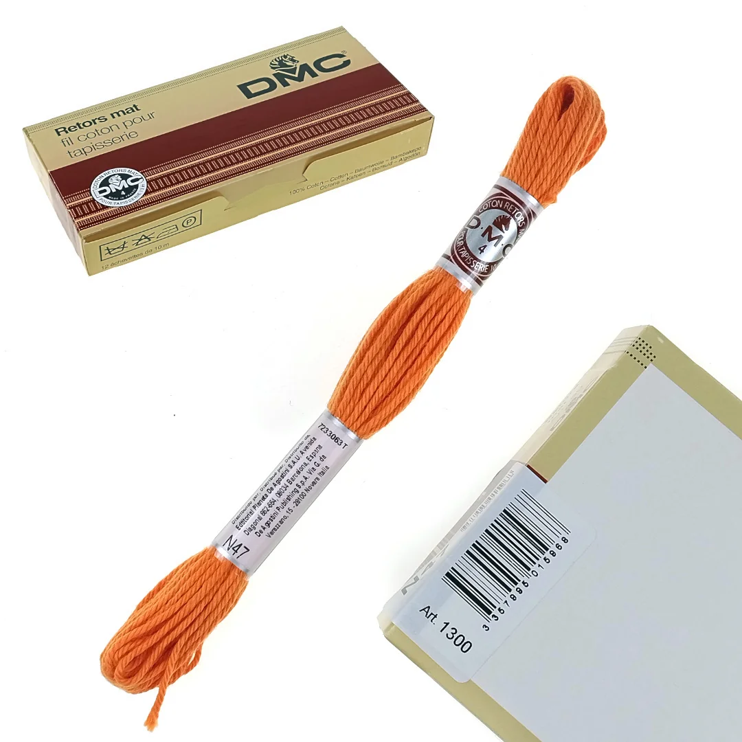 DMC cotton yarn Mulina Skein 10 m N47 Safran