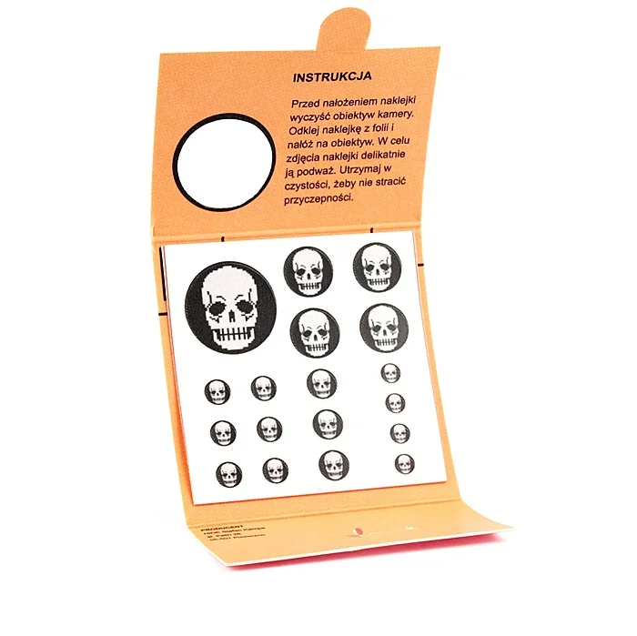 Camera cover, cap for camera, tablet, smartphone 18 pcs. - Skull - Image 6